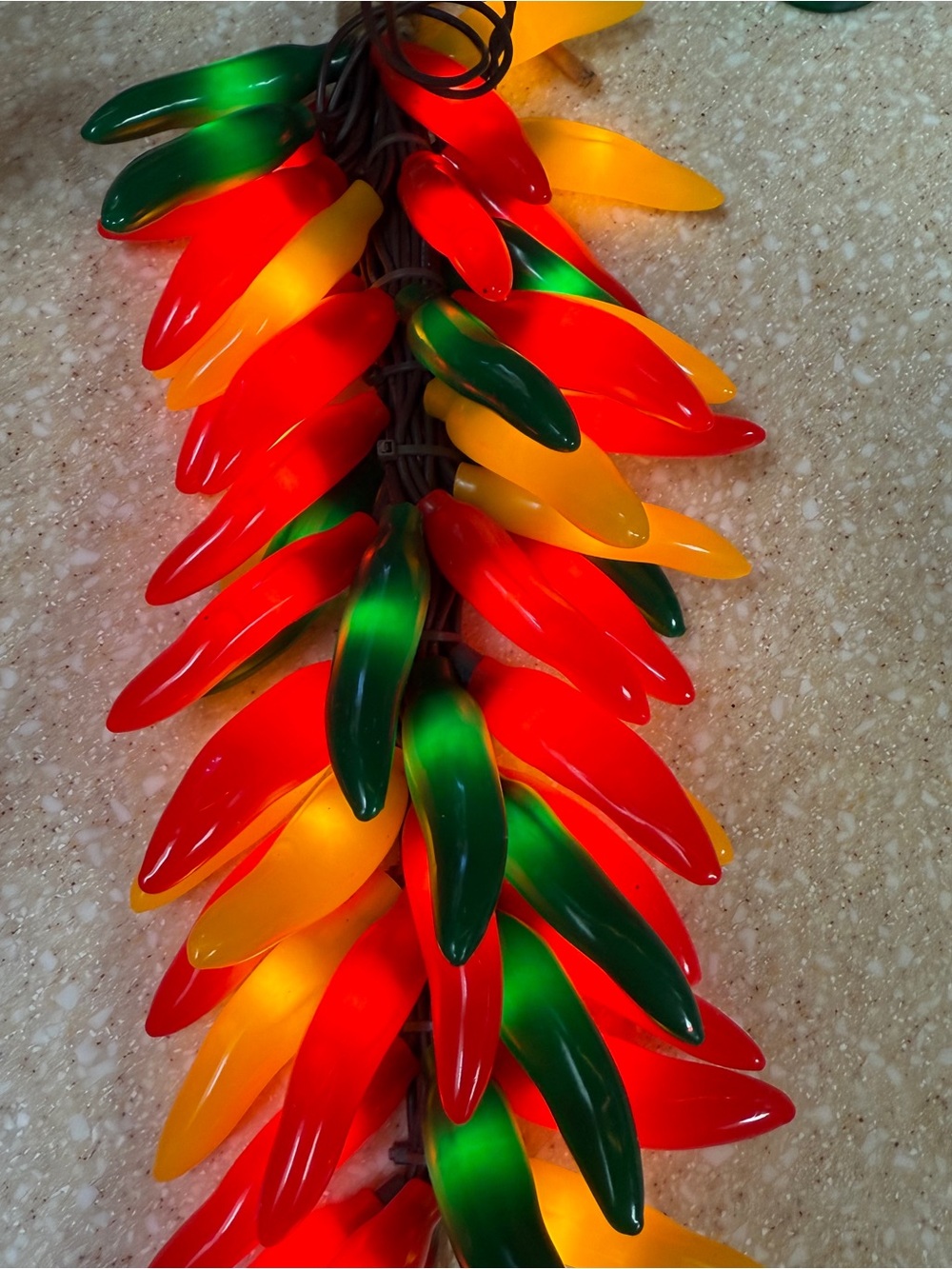 Multicolor Chili Pepper Lantern String Lights - Red, Green & Yellow